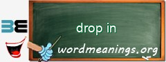 WordMeaning blackboard for drop in